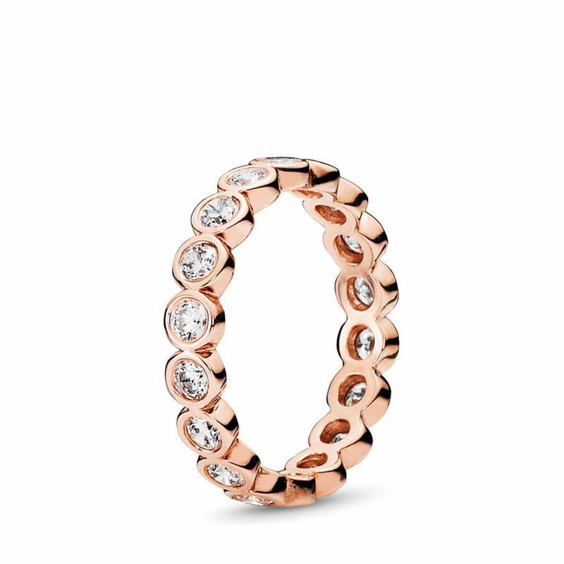 Pandora Rose™ Allustackable Ring Brilliant Stackable Ring Ireland - Pandora Rose/Cubic Zirconia - 24